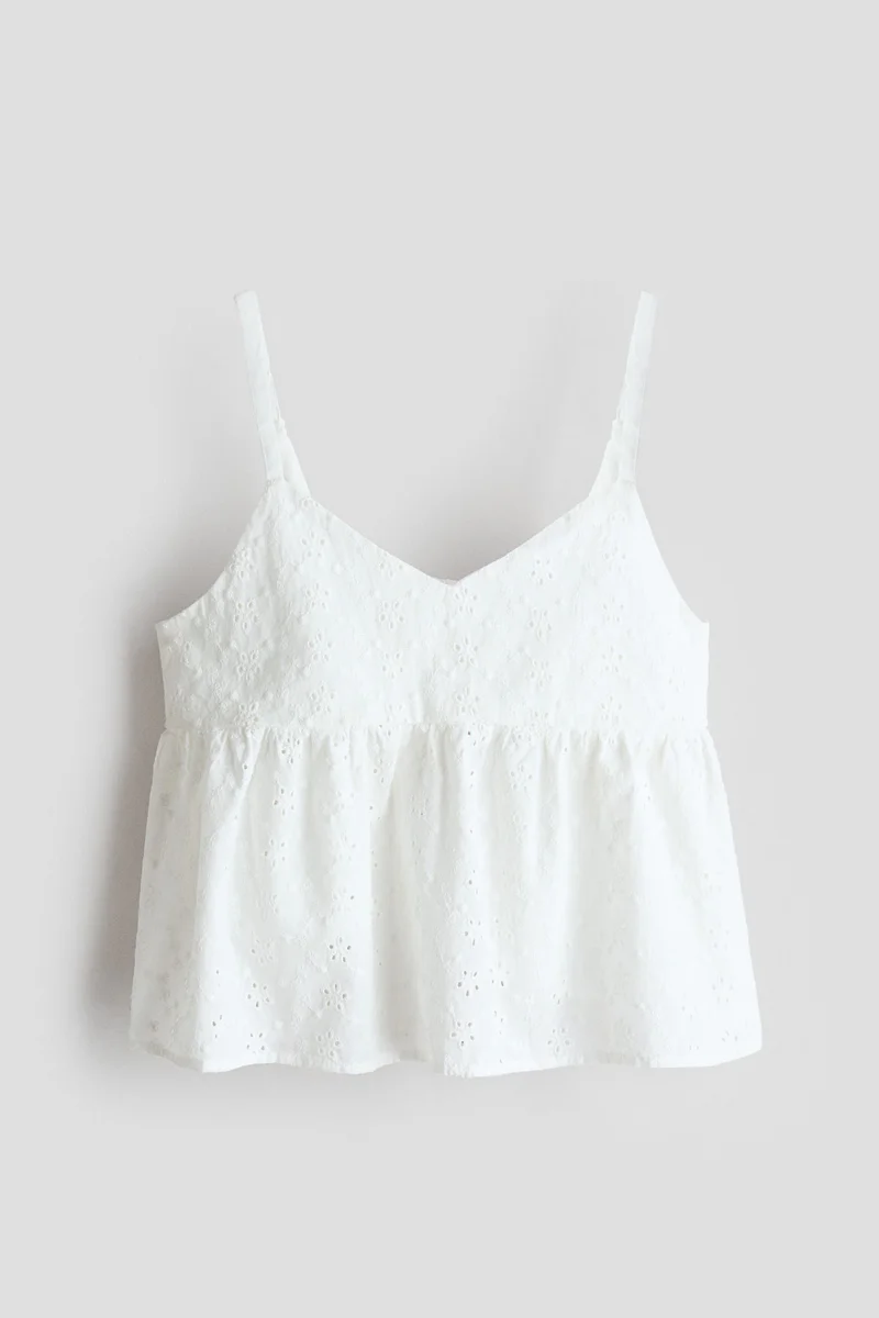 H&M Peplum strappy top
